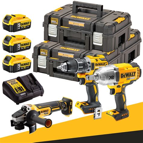 Dewalt Dckm Zestaw Combo Dcd Nt Dcg Nt Dcf Hnt Wkr Tarka