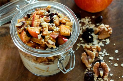 Rezeptidee Overnight Oats mit Bratapfel Apéro