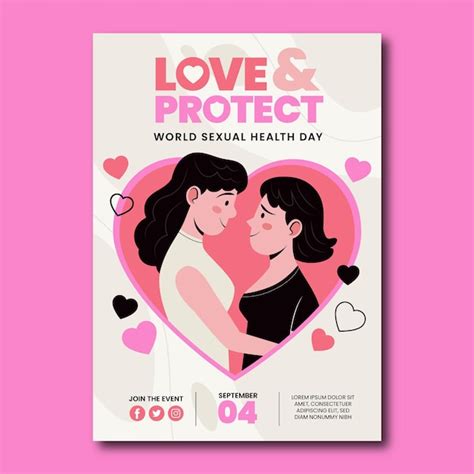 Free Vector World Sexual Health Day Vertical Flyer Template