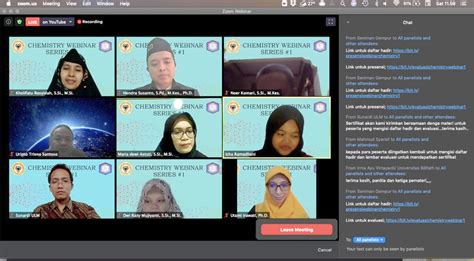 Prodi Kimia Ulm Selenggarakan Chemistry Webinar Series Program Studi