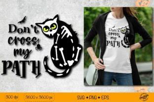 Creepy Black Cat Svg Spooky Halloween Graphic By Createya Design