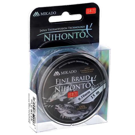 Plecionka Mikado Nihonto FINE BRAID 4X 15m Czarna 0,08mm