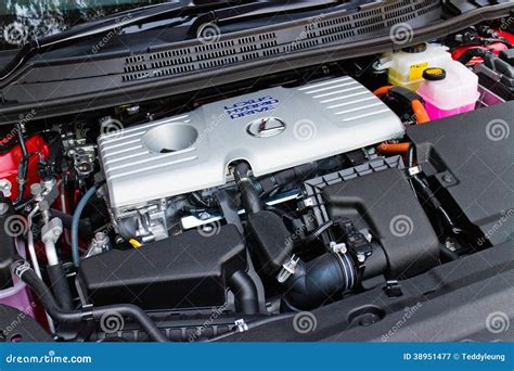 Lexus Ct 200h Hybrid Car 2014 Engine Editorial Photography Image Of