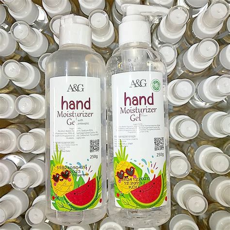 Jual A G Hand Sanitizer Moisturizer Gel Cair Antiseptik Ml