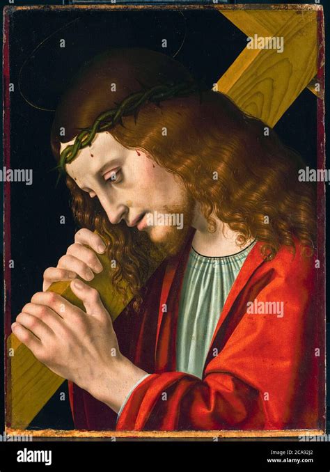 Christus Trägt Das Kreuz Gemälde Von Marco D Oggiono 1495 1500