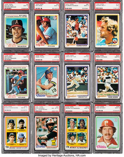 1978 Topps Baseball High Grade Complete Set 726 Baseball Lot