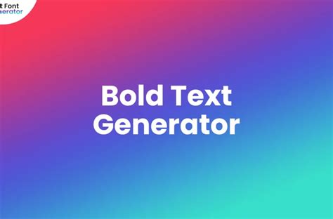 Bold Text Generator 𝐛𝐨𝐥𝐝 𝐟𝐨𝐧𝐭𝐬 (𝗖𝗼𝗽𝘆 𝖆𝖓𝖉 𝐏𝐚𝐬𝐭𝐞)