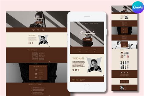 Canva Ugc Website Template Graphic By T Mea Herczeg Creative Fabrica