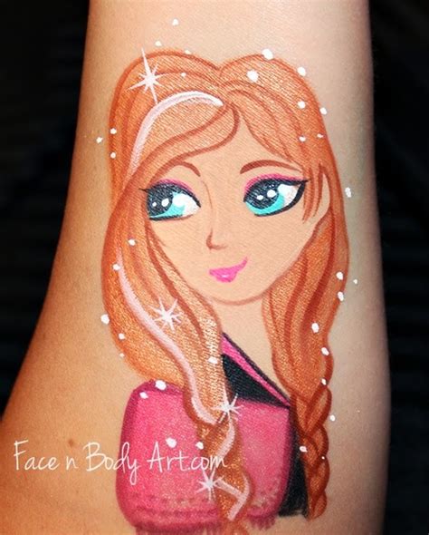 Frozen Anna Face Painting