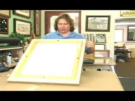 How To Fit Your Canvas Into A Picture Frame YouTube