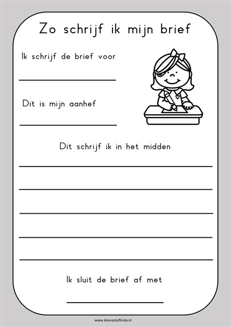 Schrijfopdracht Hoe Schrijf Je Een Brief Klas Van Juf Linda