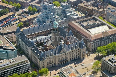 Aerophotostock Rotterdam Luchtfoto Stadhuis Van Rotterdam