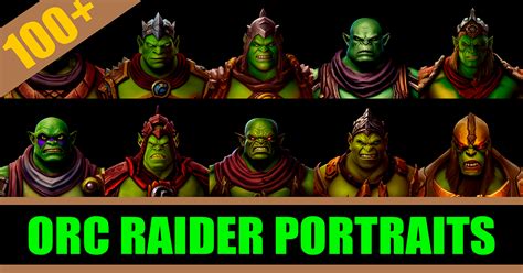 Orc Raider Rpg Character Portraits Icon Pack 2d 图标 Unity Asset Store