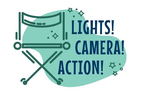 Lights Camera Action Movie Director Or Producer 24029031 Vector Art