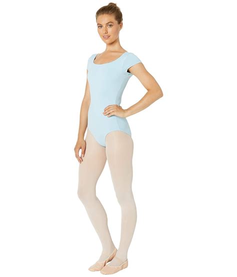 Bloch Synthetic Cap Sleeve Leotard In Blue Lyst