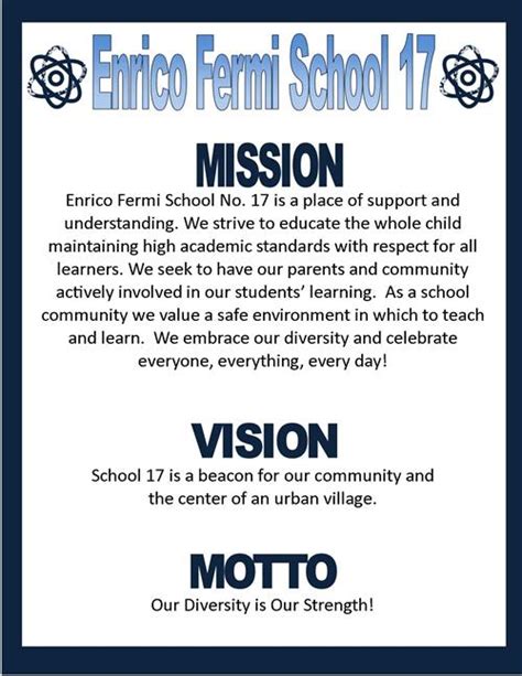 Mission And Vision Statements Mission And Vision