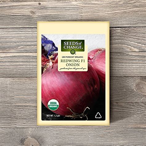 Seeds Of Change 05790 Certified Organic Seed Redwing F1 Onion The