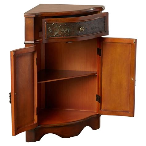 Rosalind Wheeler Menneken Corner Cabinet And Reviews Wayfair