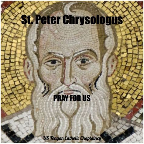 Saint Peter Chrysologus Tongan Saint Peter Pray For Us Memorial Day