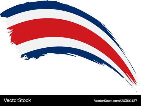 Costa rica flag Royalty Free Vector Image - VectorStock