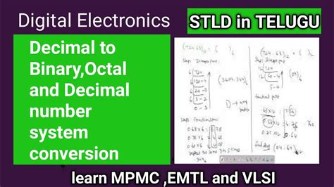 Decimal To Binary Octal And Decimal Number System Conversion Stld