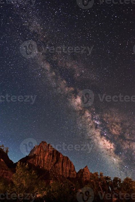 Milky Way Over Zion National Park 1177706 Stock Photo At Vecteezy