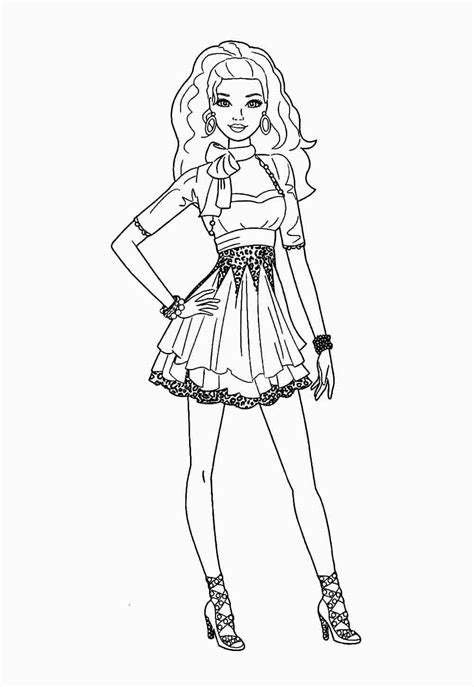 Desenhos Da Barbie Para Colorir Bora Colorir