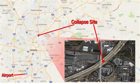 Breaking News: Portion of Interstate 85 Collapses in Atlanta - The Gate