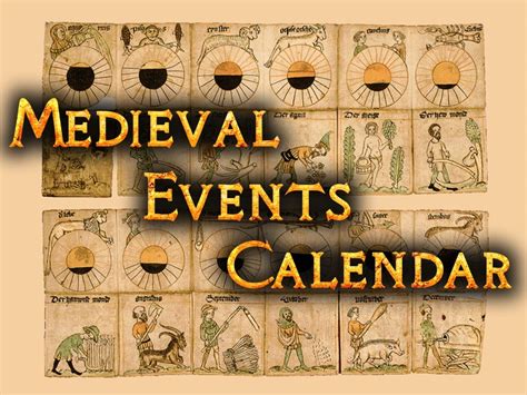 Medieval Calendar Events Presented By Medieval Archives