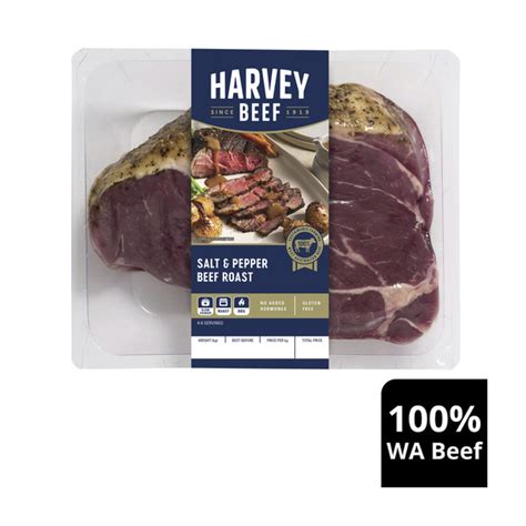 Buy Harvey Beef Salt And Pepper Roast Approx 105kg Coles