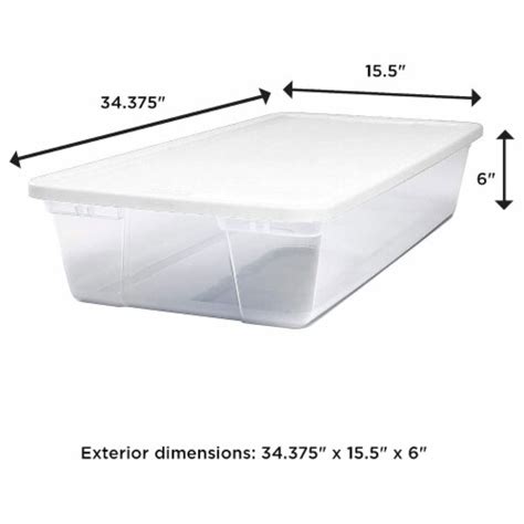 Homz Snaplock 41 Qt Stackable Plastic Storage Container W Latching Lid