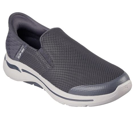 Skechers Charcoal Go Walk Arch Fit Hands Free Mens Walking Shoes Style Id 216259 India