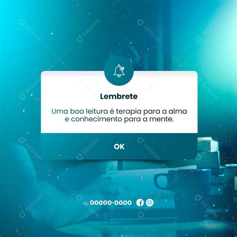 Lembrete Uma Boa Leitura Terapia Para A Alma E Conhecimento Para A