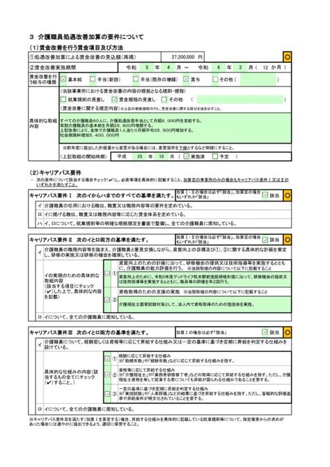 令和5年度 介護職員処遇改善加算・介護職員等特定処遇改善加算・介護職員等ベースアップ等支援加算処遇改善計画書 グッドライフ熊本駅前