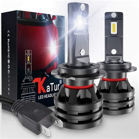 Katur H Led Headlight Bulbs Extremely Bright Lumens Mini Design