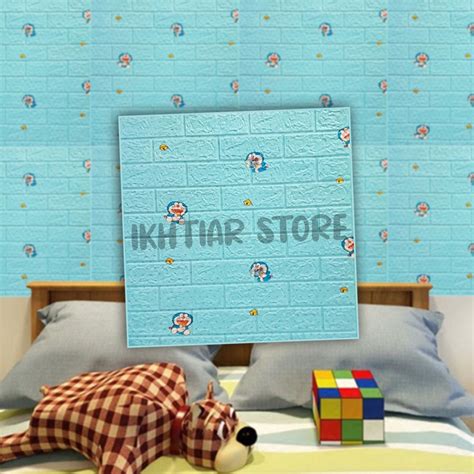 Jual Wallpaper Dinding 3D Foam Motif Batu Alam Wallsticker Dinding 3D