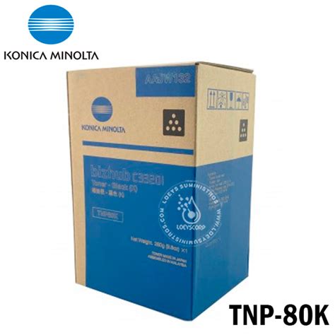 Toner Konica Minolta TNP 80K Black Bizhub C3320i Original Loeys