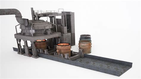 Furnace Electric Arc Furnace 3d Model Cgtrader