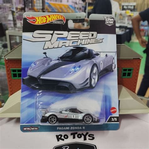 Hot Wheels Premium Pagani Zonda R Speed Machines Shopee Malaysia