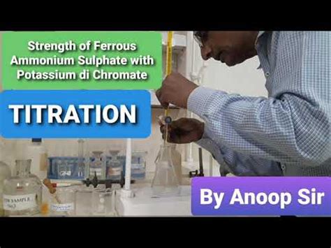 Determine Strength Of Ferrous Ammonium Sulphate With Potassium