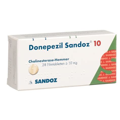 Donepezil Sandoz Cpr Pell 10 Mg Blist 28 Pce Commander En Ligne