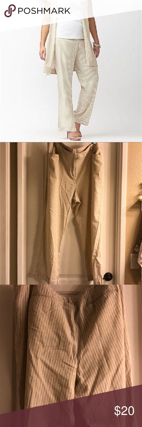 Lane Bryant Linen Pants Striped Linen Pants Linen Pants Lane Bryant