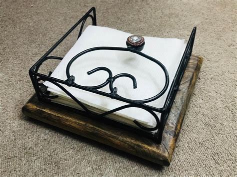 Wrought Iron Stylish Napkin Tissue Holder Etsy