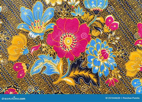 Batik Sarong Pattern Background In Thailand Traditional Batik Sarong