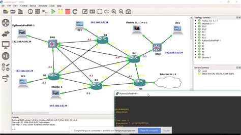 Gns Simulaci N De Redes Con Python Youtube