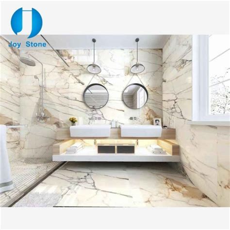 Bathroom Calacatta Golden Marble Vanity Top Joy Stone