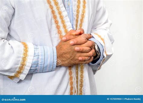 Pastor Praying Hands before Baptism Ceremony Stock Photo - Image of natural, church: 157059904