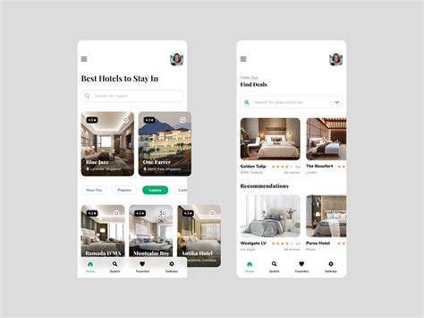 Hotel Booking App Behance