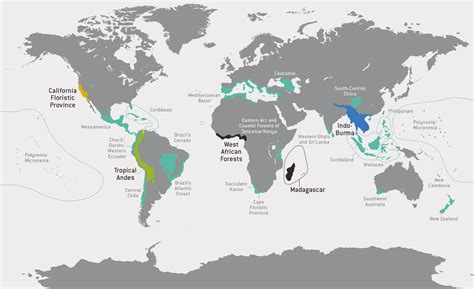 Biodiversity Hotspots Map Images, Photos | Mungfali