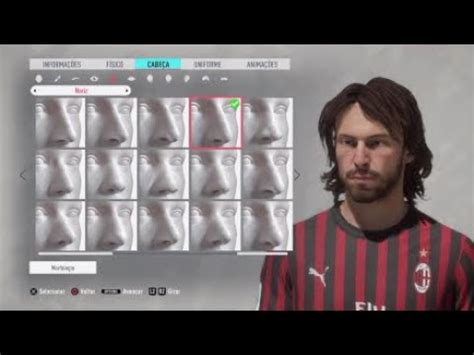 Fifa Face Andrea Pirlo Pro Clubs Tutorial Lookalike Youtube